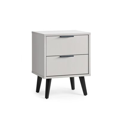 Alba 2 Drawer Bedside - Silk Grey