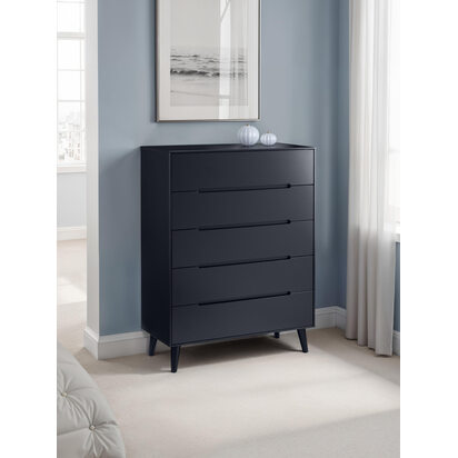 Alicia 5 Drawer Chest - Anthracite