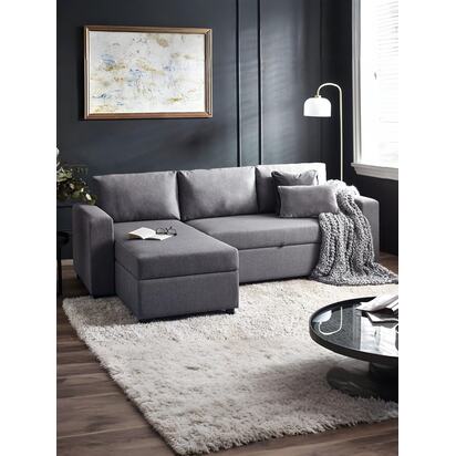 Angel Sofabed With Storage - Light Grey