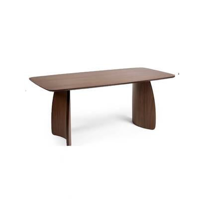 Artemis Curved Leg Walnut Dining Table