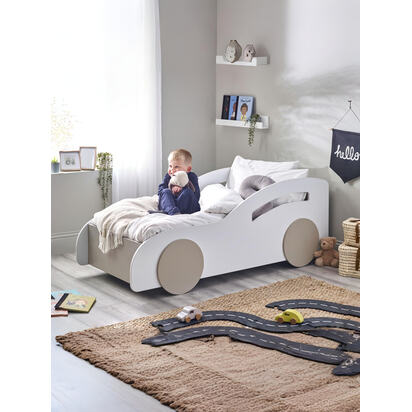 Atlantis Toddler Size White Car Bed