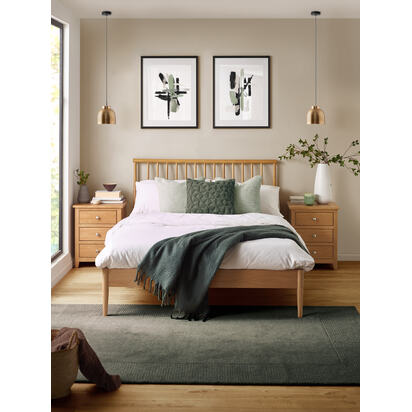Belton Oak Spindle 135cm Double Bed