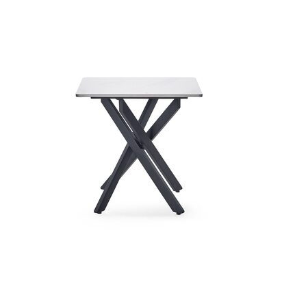 Bradley White Marble Lamp Table