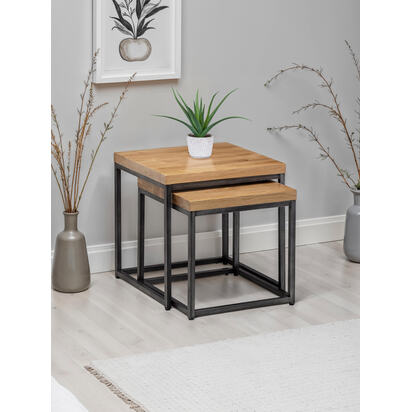 Brooklyn Nesting Lamp Tables - Oak