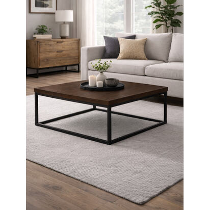 Brooklyn Square Coffee Table - Dark Oak