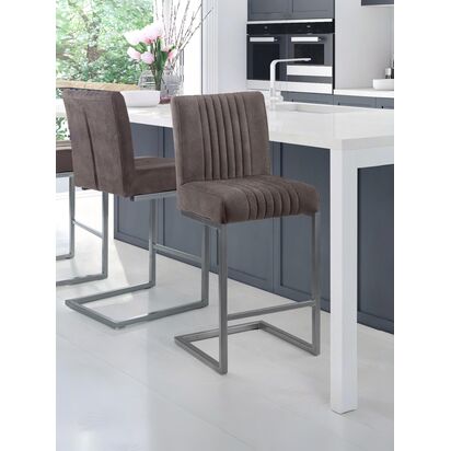 Set Of 2 Brooklyn Barstools - Charcoal Grey