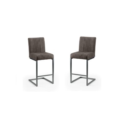 Set Of 2 Brooklyn Barstools - Charcoal Grey