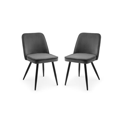Set Of 2 Burgess Dining Chairs - Grey