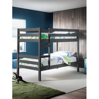 Camden 90cm Single Anthracite Black Bunk Bed