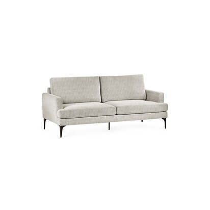 Carrera Oyster Cream Chenille 3 Seater Sofa