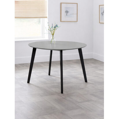 Casa Round Dining Table - Grey/Black