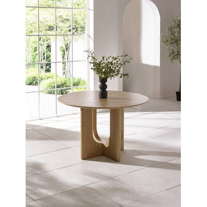Cellini Oak 120cm Round Dining Table