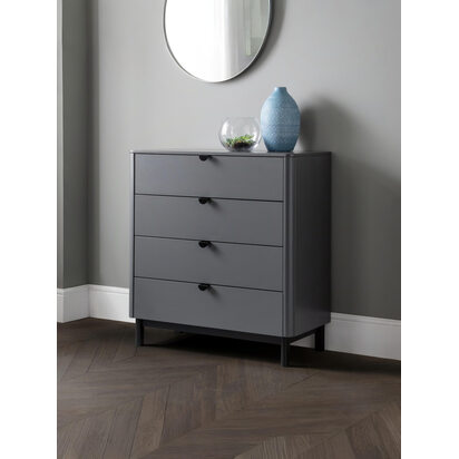 Chloe Storm Grey 4 Drawer Chest