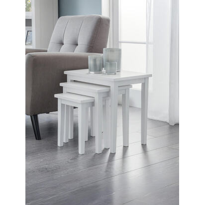 Cleo Nest Of Tables - Pure White Finish