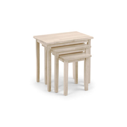 Cleo White Wash Nest of Tables