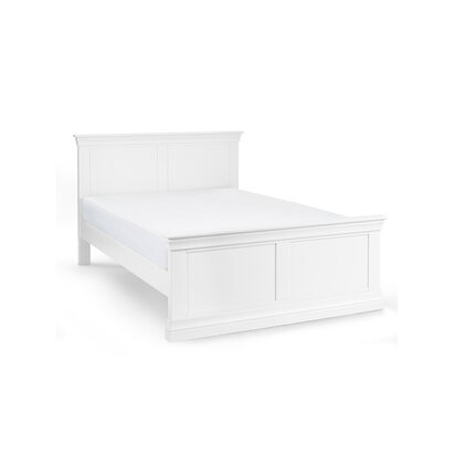 Clermont 150cm King White Bed