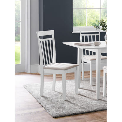 Set Of 2 Coast White Dining Chairs
