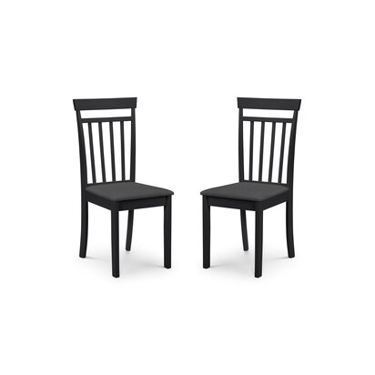 Set Of 2 Coast Black Dining Chairs