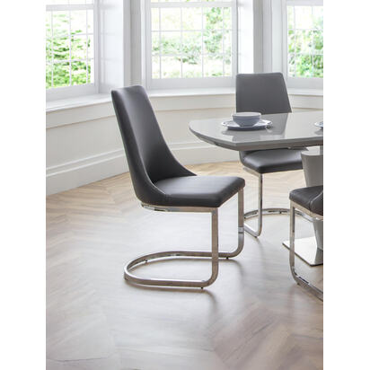 Set Of 2 Como Cantilever Dining Chairs