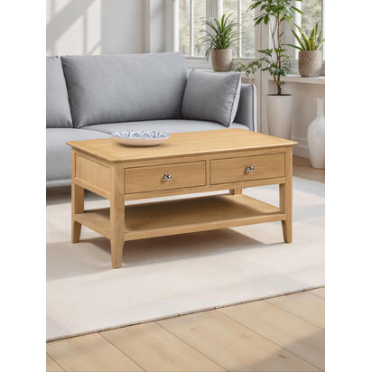 Cotswold Coffee Table With 2 Drawers