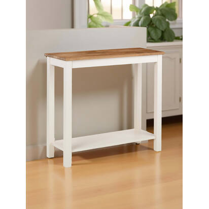 Coxmoor 90cm Console Table - Ivory & Oak