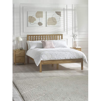 Coxmoor 150cm King Solid Oak Bed