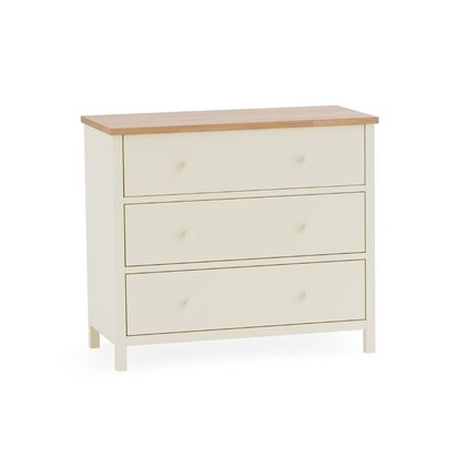 Coxmoor 3 Drawer Chest - Ivory and Oak