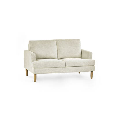 Daisy Beige Pearl Barley Upholstered Compact 2 Seater Sofa