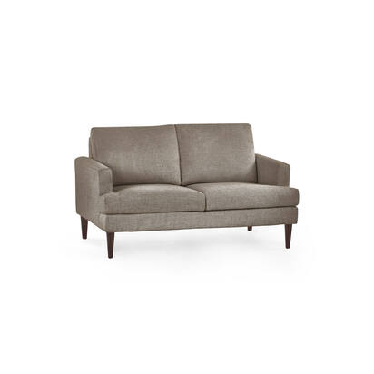 Daisy Coyote Grey Chenille Upholstered Compact 2 Seater Sofa