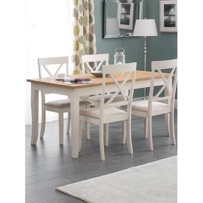 Davenport Oak/White Dining Table