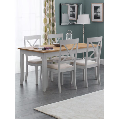 Davenport Oak/Elephant Grey Dining Table