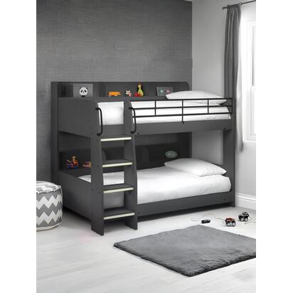 Domino 90cm Single Anthracite Black Bunk Bed