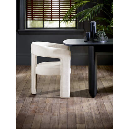 Elara Cream Chenille Upholstered  Chair