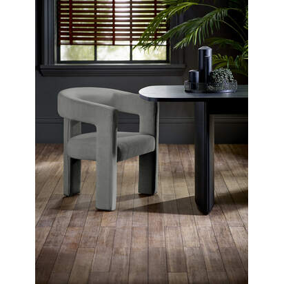 Elara Grey Chenille Upholstered  Chair