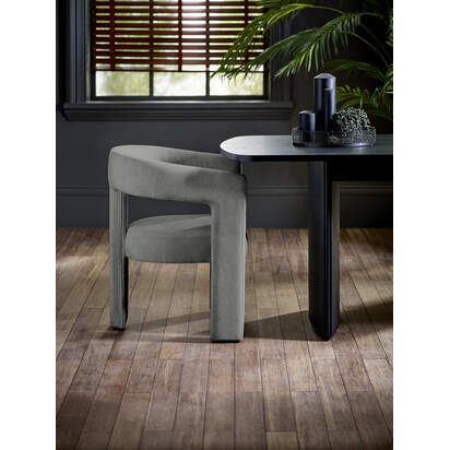 Elara Grey Chenille Upholstered  Chair