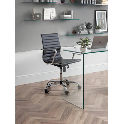 Gio Black & Chrome Office Chair