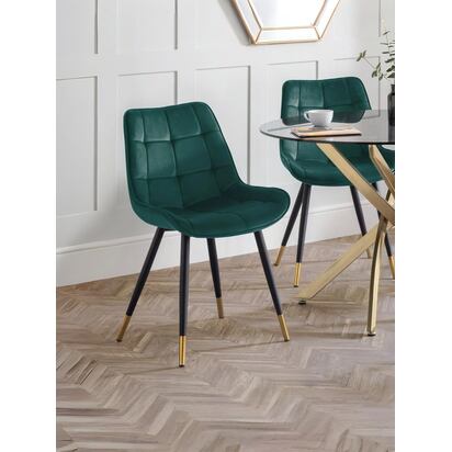 Set Of 2 Hadid Dining Chairs - Green