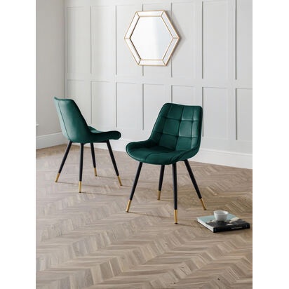 Set Of 2 Hadid Dining Chairs - Green