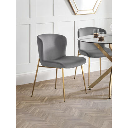 Set Of 2 Harper Dining Chairs - Grey