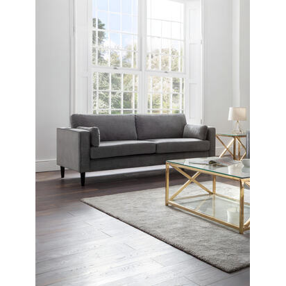 Hayward 3 Seater - Grey Chenille Fabric