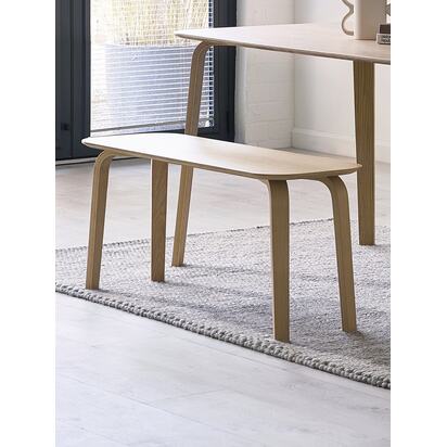 Kaito Oak Curved Leg Bench