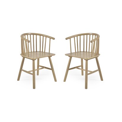 Set of 2 Kaito Oak Dining Chairs