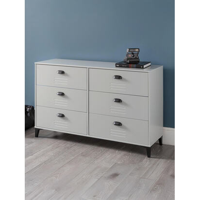 Lakers Locker 6 Drawer Wide Chest