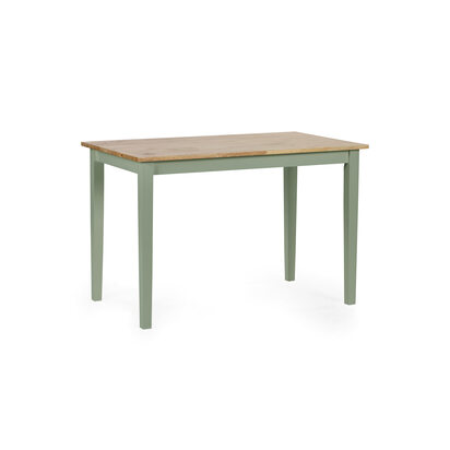 Linwood Sage Green and Natural 114cm Small Rectangular Dining Table