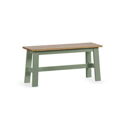 Linwood Sage Green and Natural 95cm Dining Bench