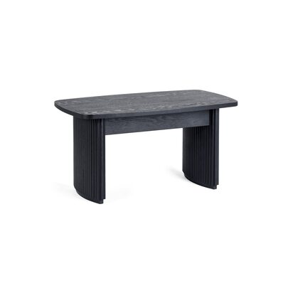 Louis Fluted Compact Coffee Table - Black