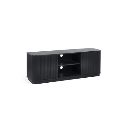 Louis Fluted Tv Unit - Black