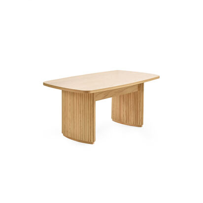 Louis Light Oak Effect Fluted 90cm Compact Coffee Table