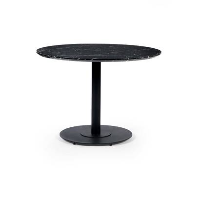 Luca 80cm Round Dining Table Black