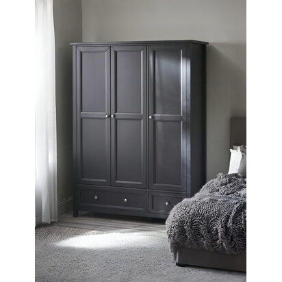 Maine 3 Door Combination Wardrobe - Anthracite